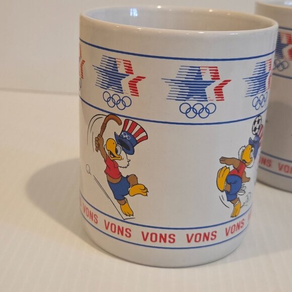 Sam the Eagle VONS Coffee Mug 1984 Los Angeles Summer Olympics PAPEL Set of 4 - Picture 3 of 15